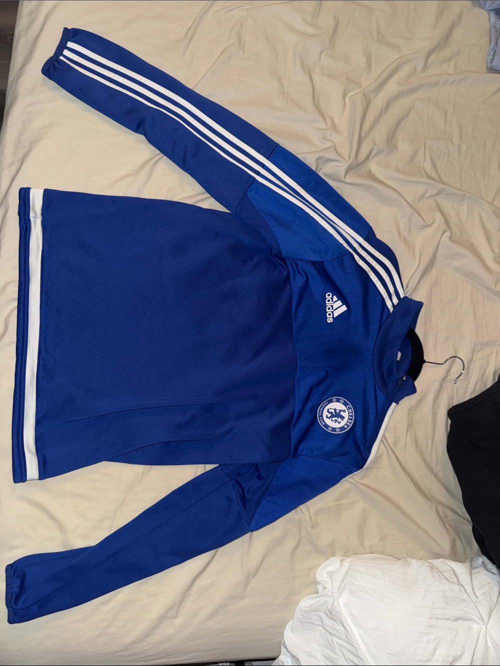 adidas Royal Blue Track Top with White Stripes